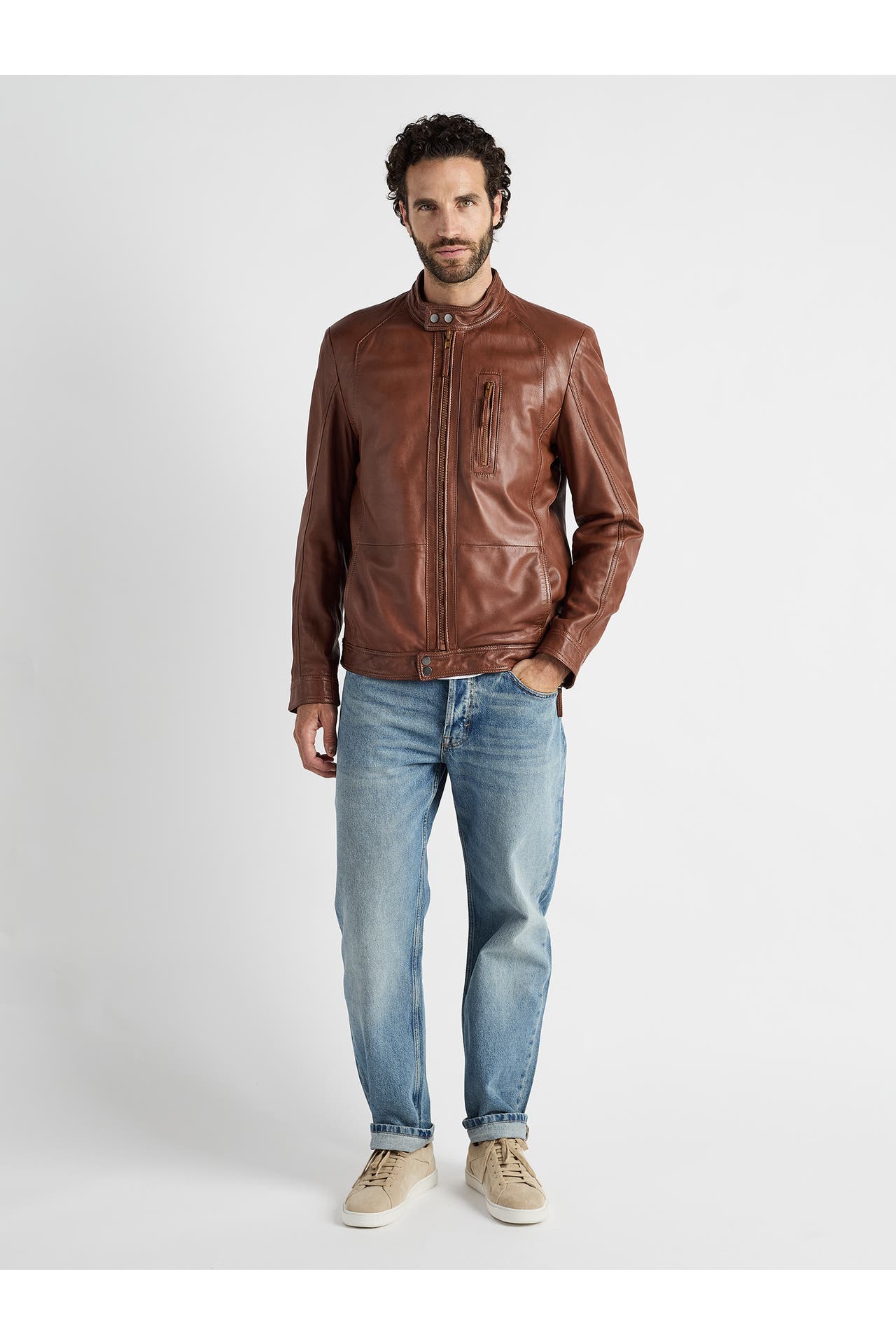 JCC Lederjacke 31024026 cognac, Bild 1