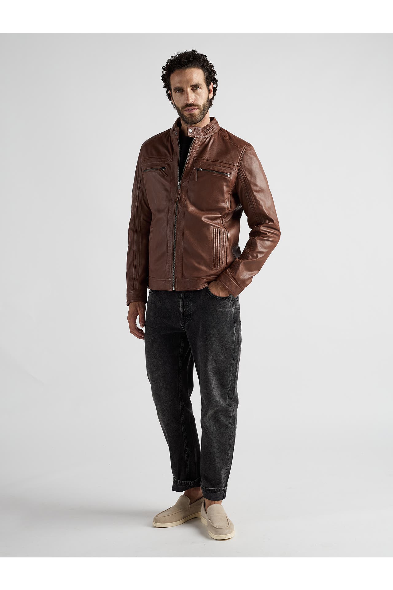 JCC Lederjacke EL101 cognac, Bild 1