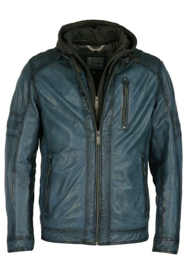 JCC Lederjacke 3102243 vintage teal