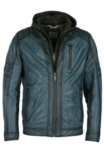 JCC Lederjacke 3102243 vintage teal