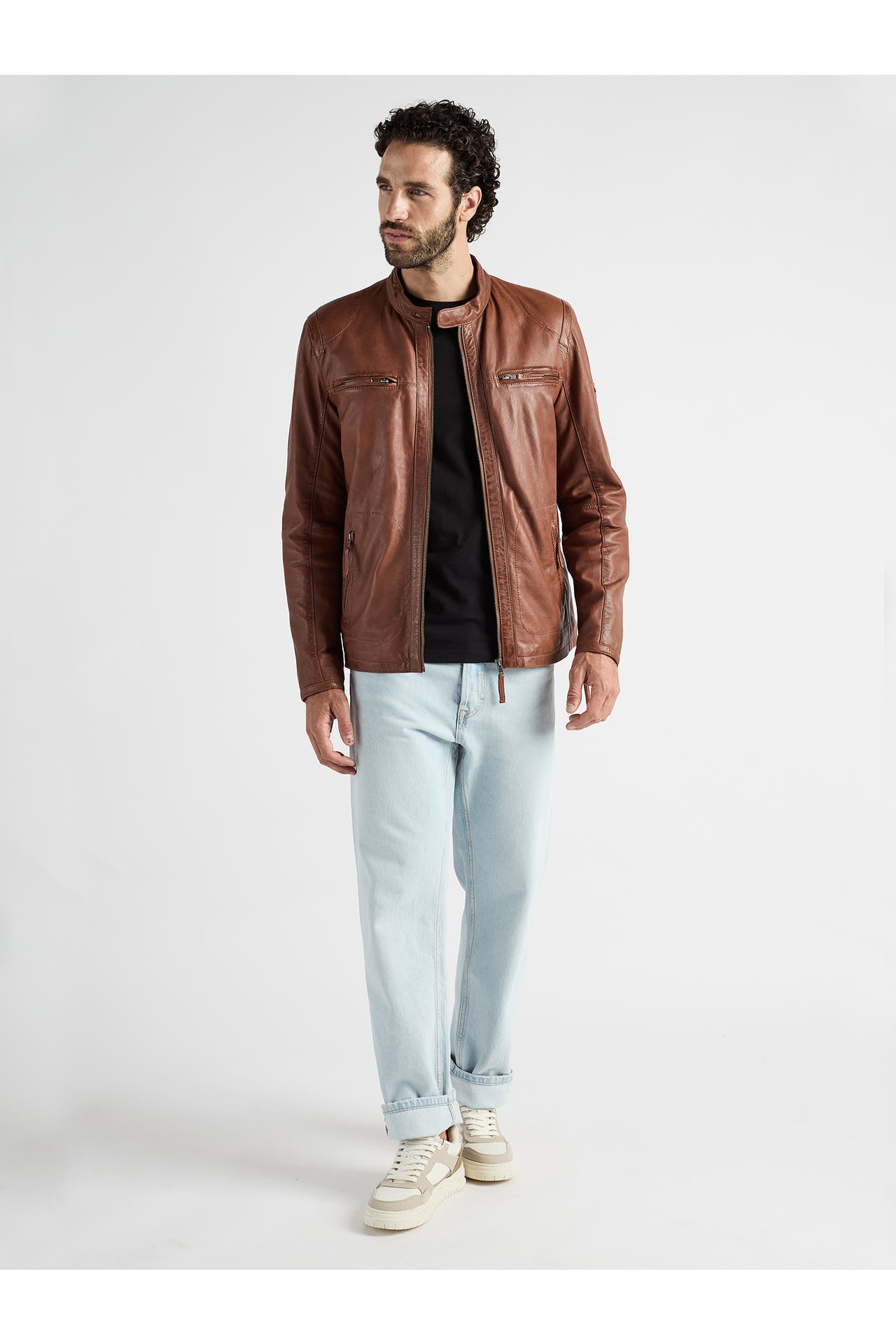 JCC Lederjacke Macadam dark cognac, Bild 1