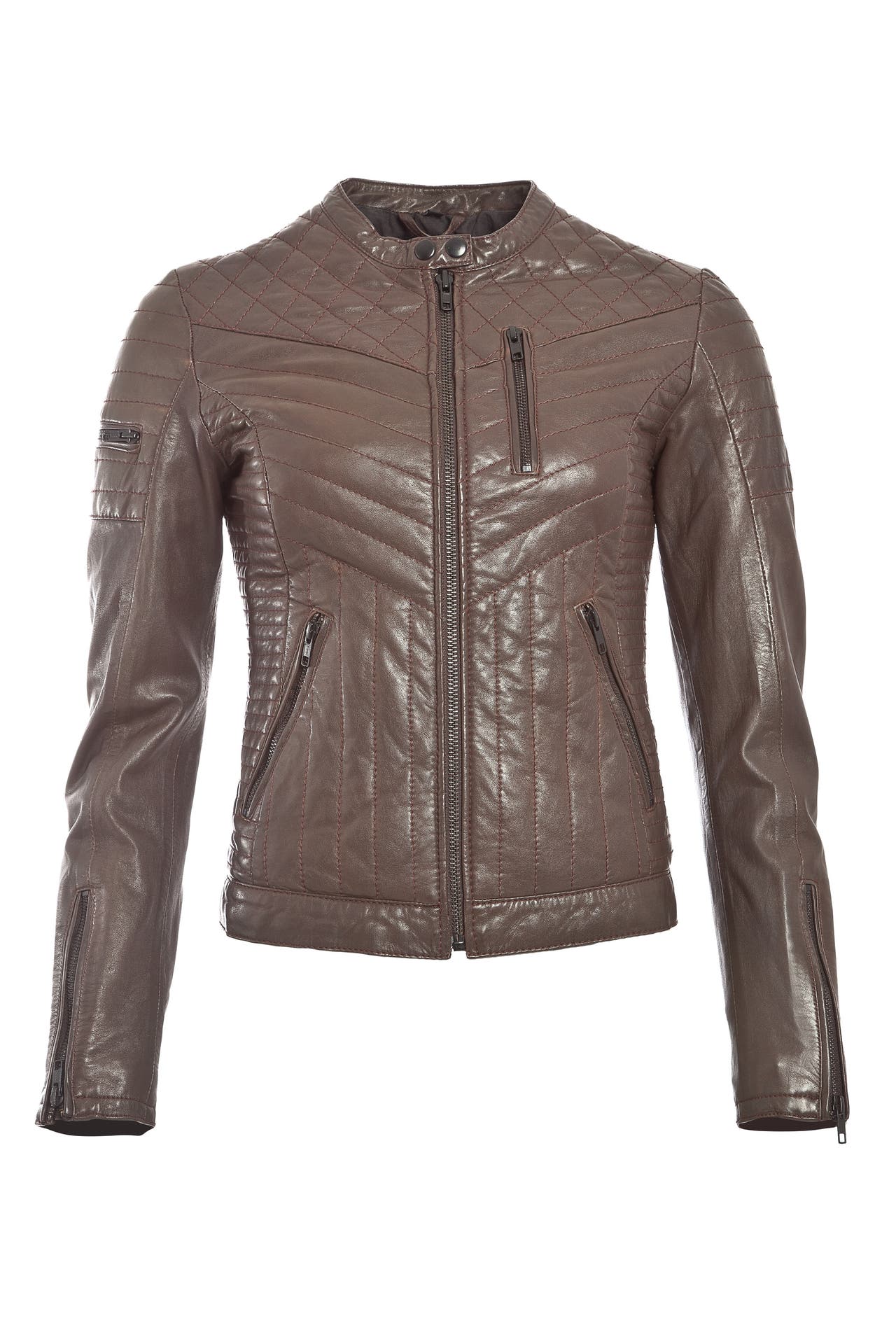JCC Lederjacke AW15-L11 brown, Bild 1