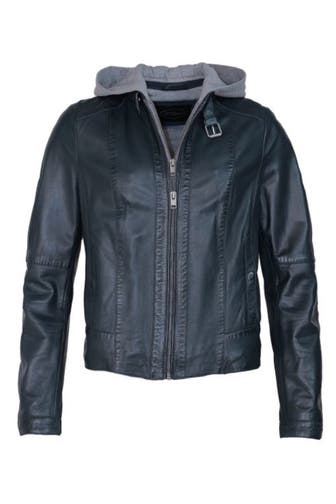 JCC Lederjacke 31024030 navy