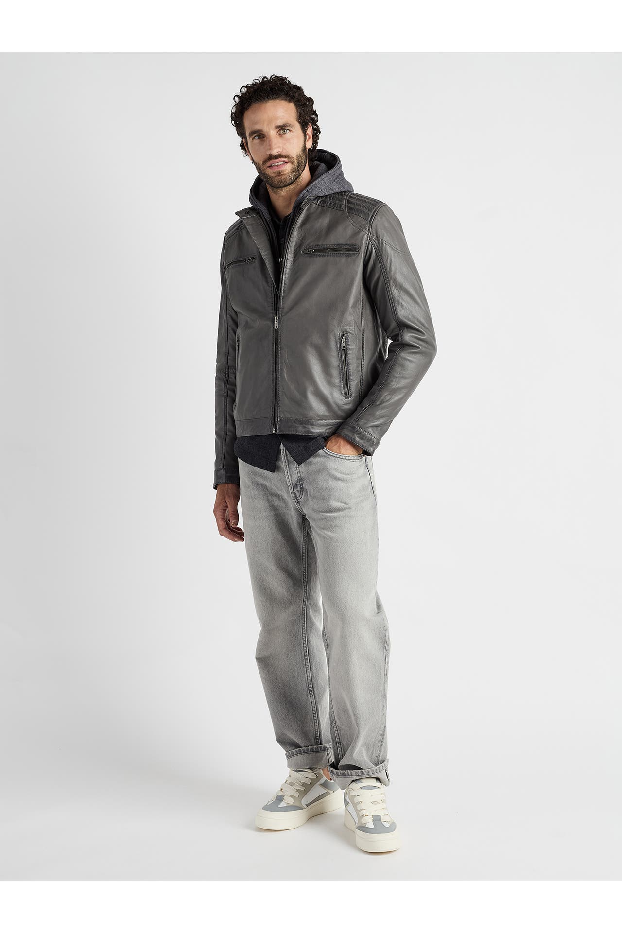 JCC Lederjacke 31024993 grey, Bild 1