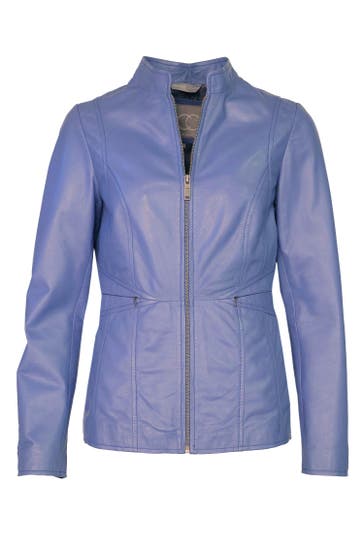 JCC Lederjacke 3102225 distant blue