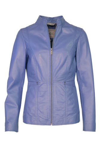 JCC Lederjacke 3102225 distant blue