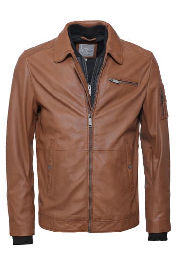 JCC Lederjacke 31023633 cognac
