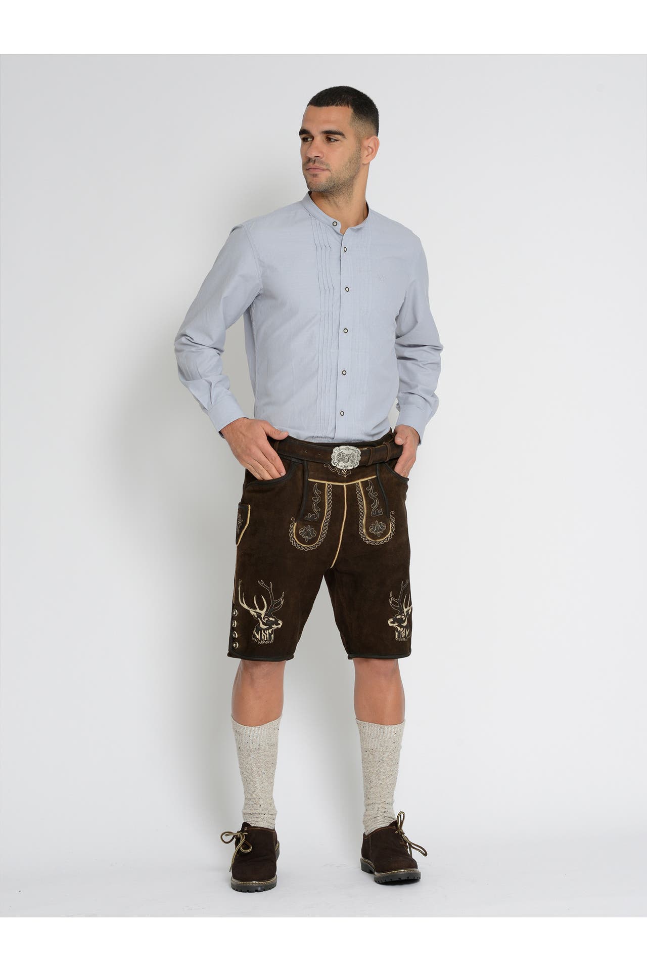 JCC Lederhose 31023200 dark brown, Bild 1