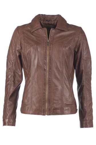 JCC Lederjacke 31024019 dark brown