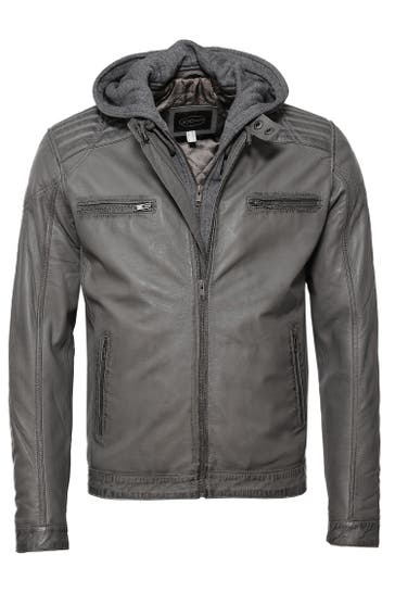 JCC Lederjacke 31024993 grey