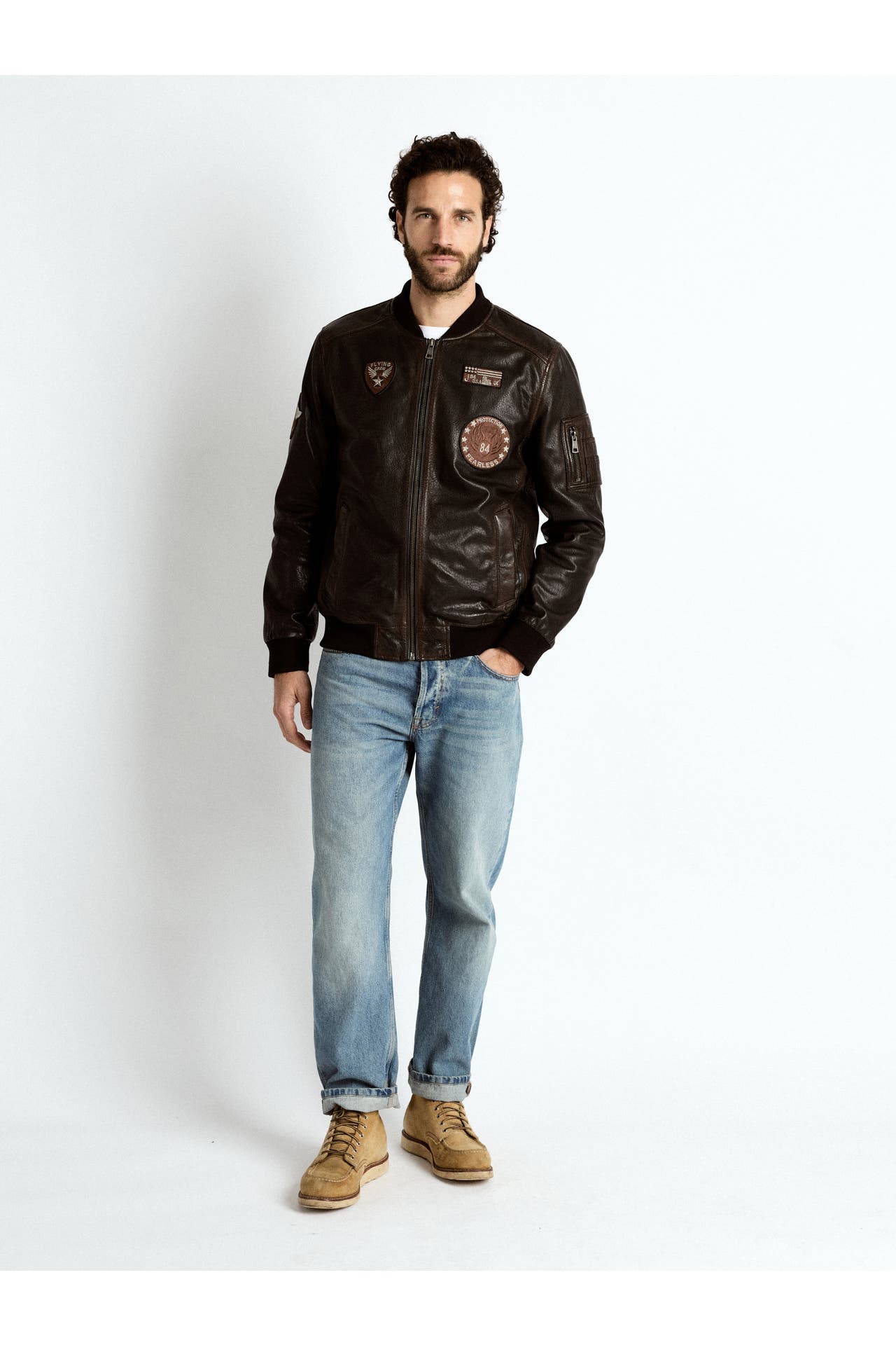 JCC Lederjacke 31025205 vintage brown, Bild 1