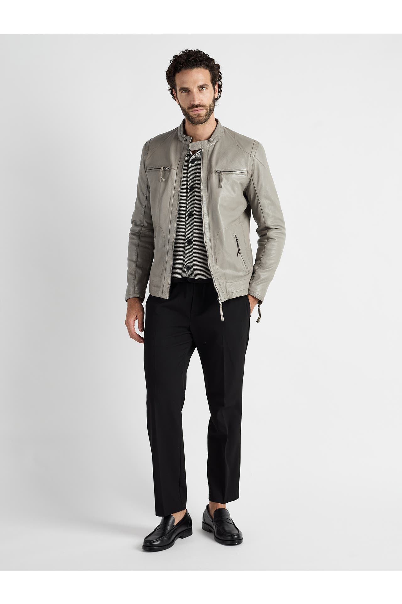 JCC Lederjacke Macadam grey, Bild 1