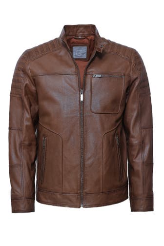JCC Lederjacke 31023636 cognac