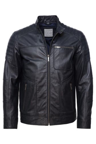 JCC Lederjacke 31023636 navy