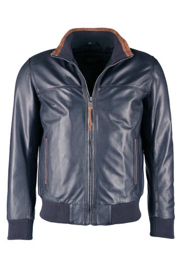 JCC Lederjacke 40675 blau