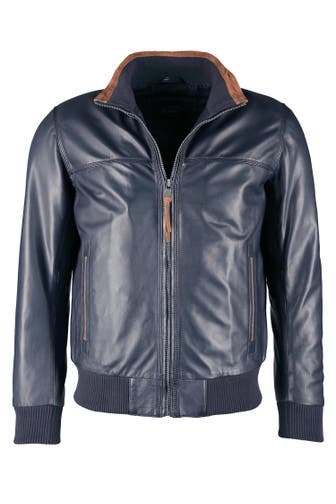 JCC Lederjacke 40675 blau