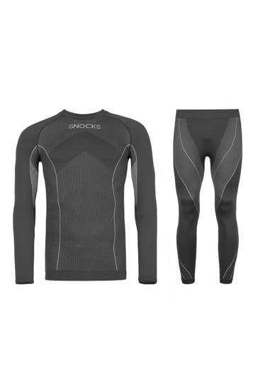 SNOCKS Thermounterwäsche Herren mit Daumenloch