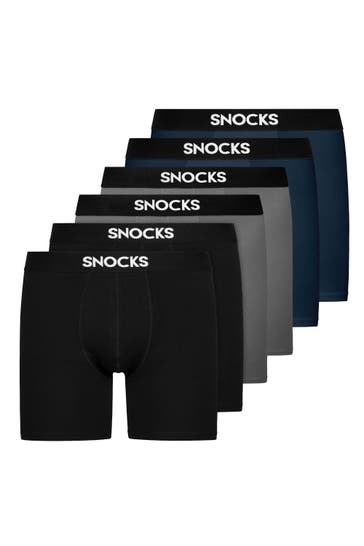 SNOCKS Boxer Mix (Schwarz/Grau/Dunkelblau)