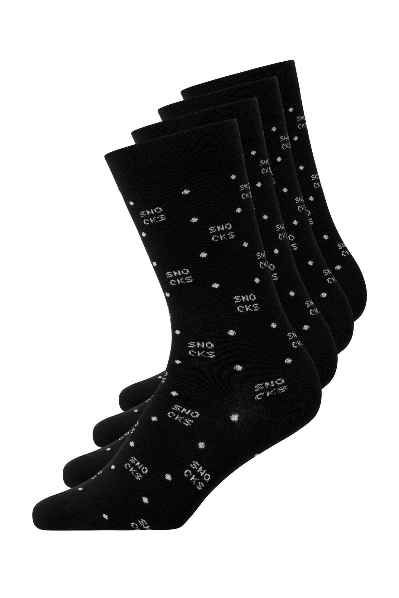 SNOCKS Socken Schwarz (Muster), Bild 1