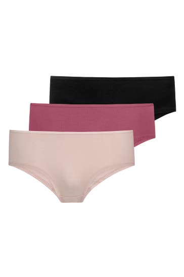 SNOCKS Slip Mix (Apricot/Mauve/Schwarz)