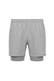 Short Silber Grau Slim