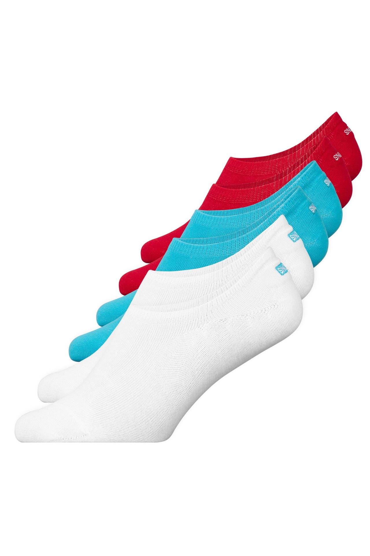 SNOCKS Socken Mix (Weiß/Hellblau/Rot), Bild 1