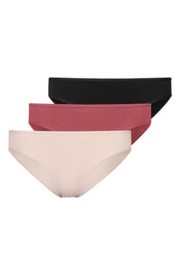 SNOCKS Slip Mix (Apricot/Mauve/Schwarz)