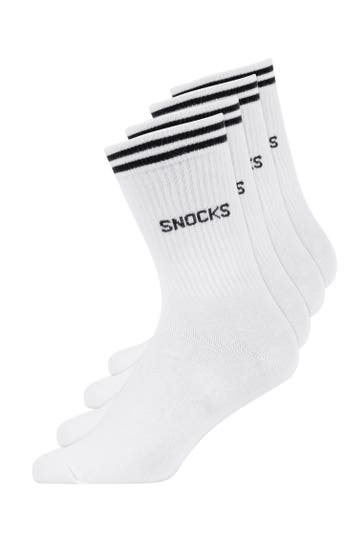 SNOCKS Socken Weiß
