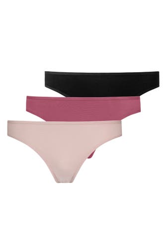 SNOCKS String Mix (Apricot/Mauve/Schwarz)