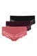 Slip Mix (Mauve/Weinrot/Schwarz)