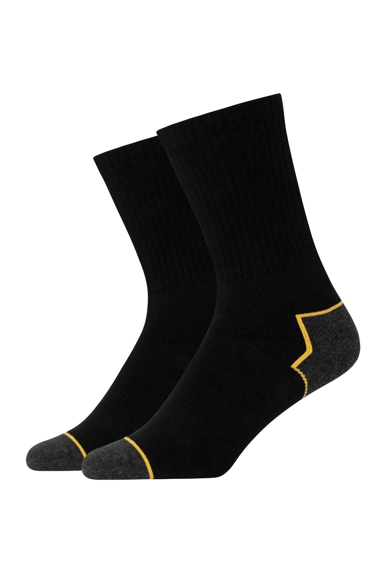 SNOCKS Socken Schwarz/Gelbe Akzente, Bild 1