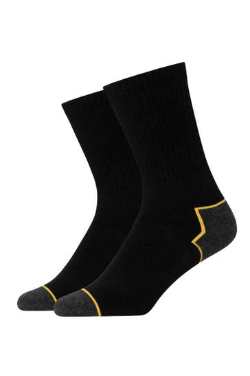 SNOCKS Socken Schwarz/Gelbe Akzente