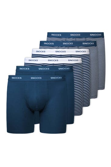 SNOCKS Boxer Blau (Streifen)