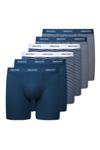 SNOCKS Boxer Blau (Streifen)