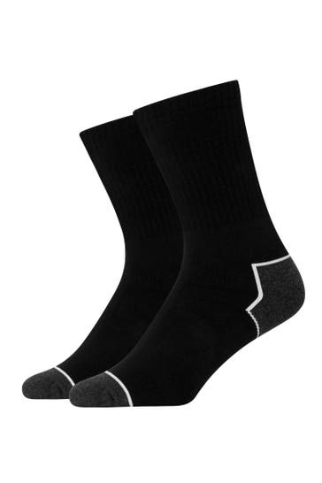 SNOCKS Socken Schwarz/Weiße Akzente