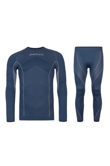 SNOCKS Thermounterwäsche Herren mit Daumenloch