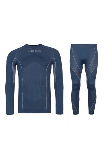 SNOCKS Thermounterwäsche Herren mit Daumenloch