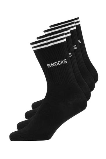 SNOCKS Socken Schwarz