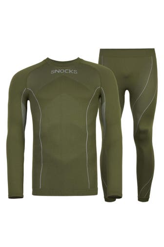 SNOCKS Thermounterwäsche Herren mit Daumenloch