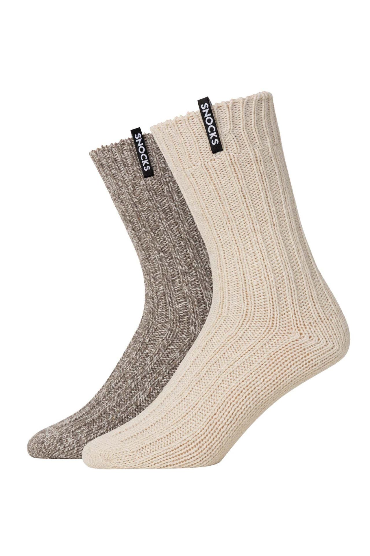 SNOCKS Socken Mix (Offwhite/Braun), Bild 1