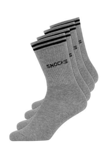 SNOCKS Socken Grau