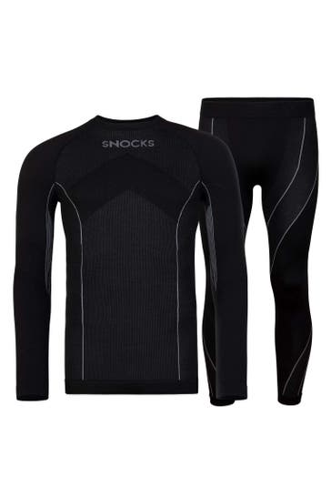 SNOCKS Thermounterwäsche Herren mit Daumenloch