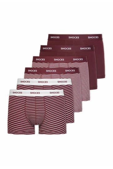 SNOCKS Boxer Rote Streifen