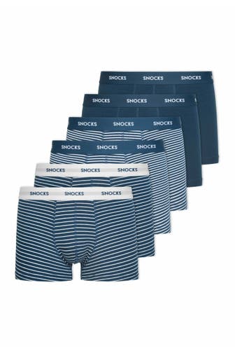 SNOCKS Boxer Blaue Streifen