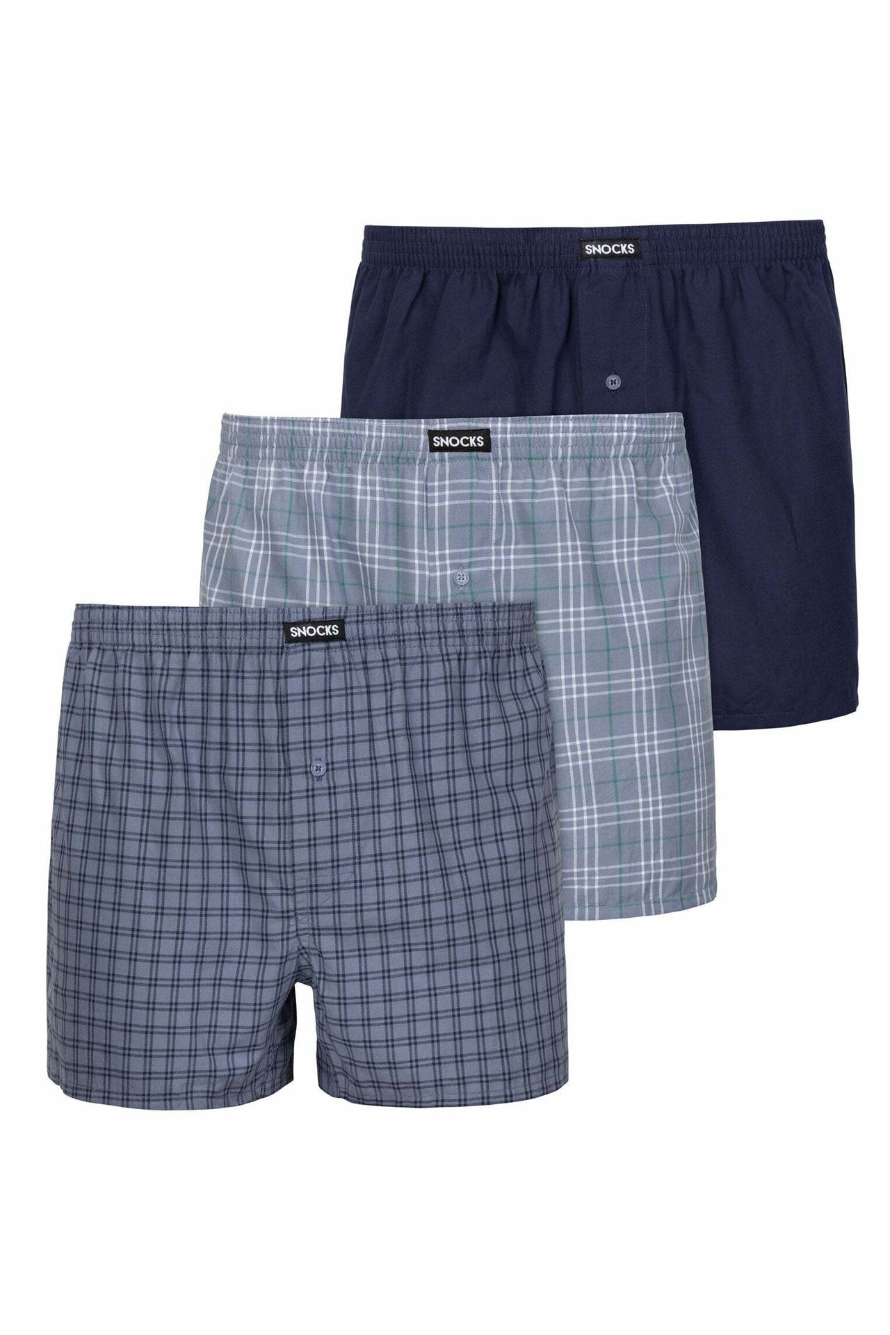 SNOCKS Boxer Mix (Blaue Muster), Bild 1