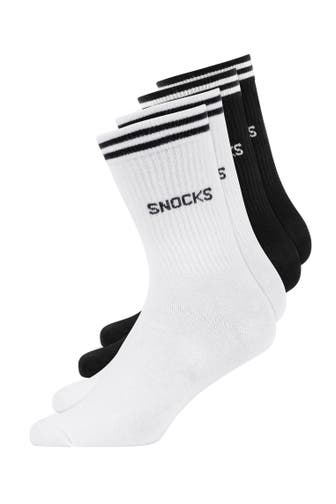 SNOCKS Socken Schwarz-Weiß