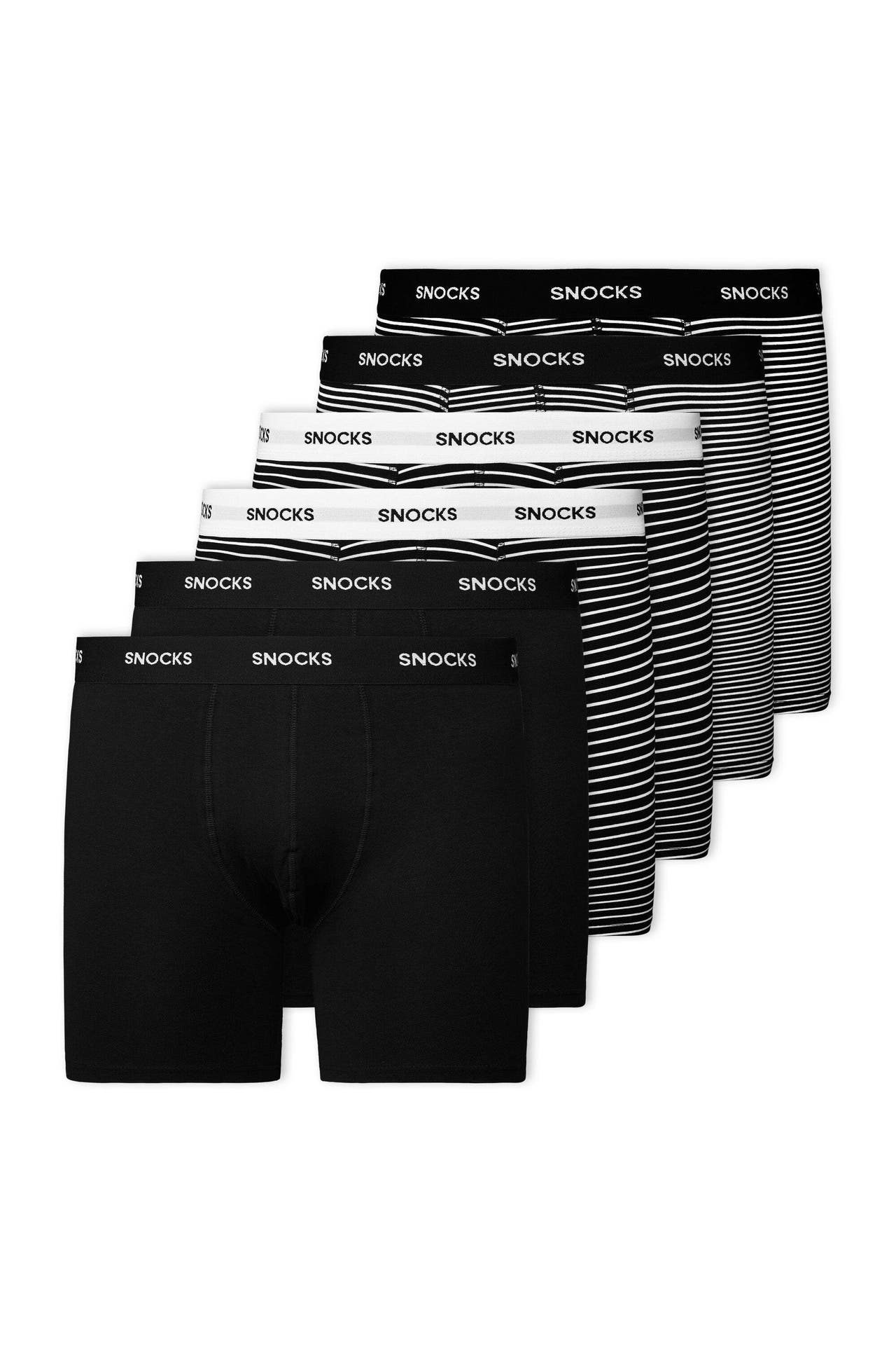 SNOCKS Boxer Schwarz (Streifen), Bild 1