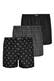 Boxer Mix Schwarz (Solid/Check Print)