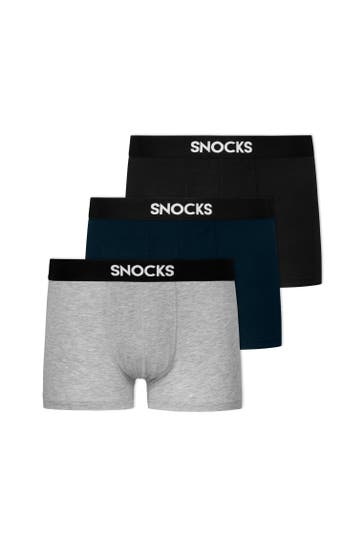 SNOCKS Boxer Mix (Schwarz/Grau/Blau)