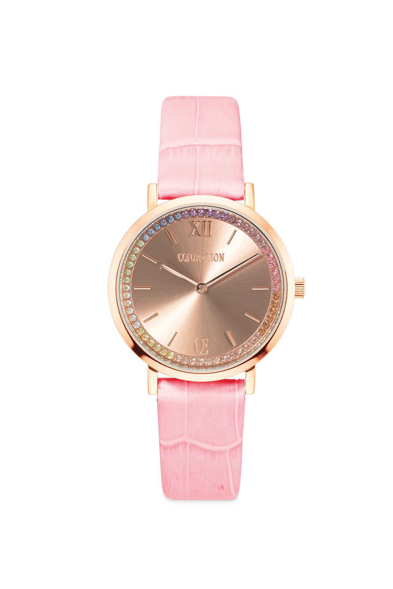 COEUR DE LION Uhr Rund Pastel Lovers Roségold Armband Leder, Bild 1